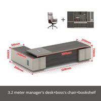 Bureau de PDG haut de gamme Mobilier de bureau moderne Patron Gestionnaire de table Bureau de direction