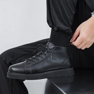 New low-top thick-soled versatile men's shoes Moutain <b>Boot</b> <b>Spring</b>/Autumn size large Fashionable leather shoes for men - Product Image 4