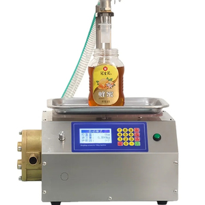 Machine de remplissage semi-automatique pour petits flacons en plastique de shampoing, crème cosmétique, miel et huître, à haute viscosité, par pesage - Product Image 5