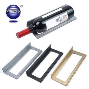 Unique Design <strong>Modern</strong> Rectangle Aluminum Alloy Eco-Friendly Powder Coated American Style Space Saver <strong>Wine</strong> Bottle Holder <strong>Racks</strong> - Product Image 1