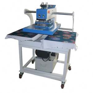 Prensa de estampado en caliente hidráulica de doble estación ascendente para camisetas y bolsas de tela - Product Image 6