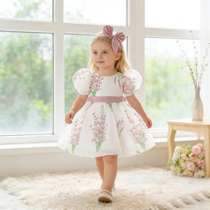 MQATZ Nuovo Arrivo ODM Abito da Principessa in Raso <span class=keywords><strong>per</strong></span> Bambine con Ricami <span class=keywords><strong>per</strong></span> Feste di Compleanno e Festività L3013XZ - Product Image 4