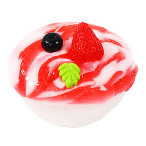 어린이 DIY 슬라임 4개입 팩, 부드러운 과일 요거트 슬라임 젤리 퍼티 TPR 액세서리 포함, 150g 스트레스 해소용 피젯 무독성 장난감 - Product Image 2