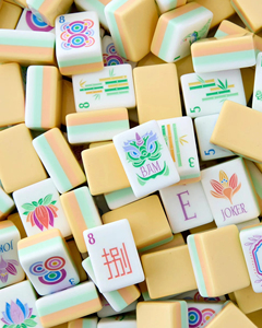 Oh My Mahjong Tiles - Juego de Mahjong de Acrílico con Combinaciones de Letras Personalizadas y Fichas de Mahjong Americanas - Product Image 1