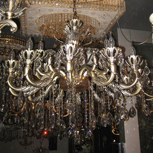 Maria Theresa Lustre en cristal pour salon de luxe Villa Restaurant Escalier-Grand éclairage d'hôtel Petite taille de lampe - Product Image 1