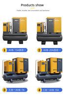 Compresseur à vis Airhorse Top 10, compresseur rotatif à vis, compresseur à vis industriel silencieux 10hp 7.5kw 22kw 15kw 2 en 1