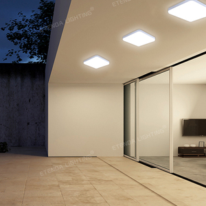 Đèn trần sân vườn năng lượng mặt trời LED tròn hiện đại IP65 có điều khiển từ xa cảm ứng 40W-300W - Product Image 6