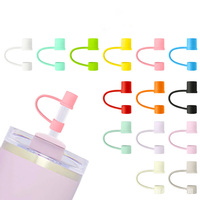 Vente en gros de bouchons de paille en silicone 8-10mm Style mignon article chaud de qualité alimentaire anti-poussière boisson/lait thé Plug Bar accessoires