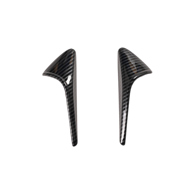 2025-2026 Tesla Model Y Juniper Accessories Glossy Carbon Fiber Side Camera Cover Protective Indicator Cover Exterior Accessory