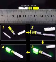 Bâton lumineux de pêche nocturne en plastique 2026 en gros avec batterie LED, accessoire flottant lumineux Starlight