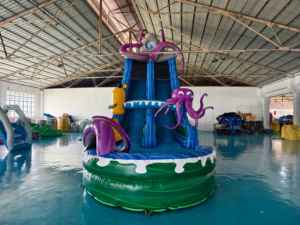 Tùy <span class=keywords><strong>Ch</strong></span>ỉnh Thương Mại Bơm Hơi Khổng Lồ Trượt Nước Cho Trẻ Em Và Người Lớn Lớn Trượt Nước <span class=keywords><strong>Inflatable</strong></span> Với Hồ Bơi - Product Image 4
