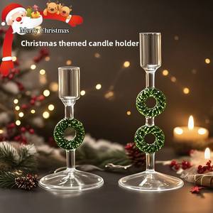 Châu Âu Cổ Điển Phong Cách Thủy Tinh Đầy Màu Sắc Nến Chủ Trang Trí Nội Thất Cho Cây Giáng Sinh Trang Trí Vòng Hoa Đèn Lồng Lọ - Product Image 1