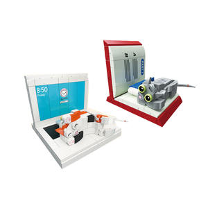 2025 vente chaude bricolage bloc de construction ensemble <span class=keywords><strong>petit</strong></span> <span class=keywords><strong>bureau</strong></span> à domicile Table décor Animal chat bloc de construction ensemble cadeau pour les enfants - Product Image 1