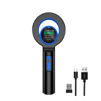 Colorido 2,4G inalámbrico USB BT de largo alcance de lectura Animal RFID lector de etiquetas de vidrio 134,2 kHz perro mascota Microchip escáner ISO11784/85 FDX-B