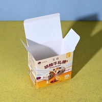 Boîtes d'emballage personnalisées en carton blanc CMYK pour nougats et chocolats, certifiées FSC ISO22000