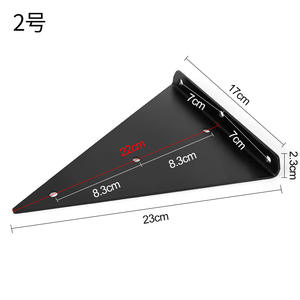 GQK GW2572805 Support triangulaire invisible en fer pour étagère murale dissimulée, cloison d'angle facile à installer - Product Image 2