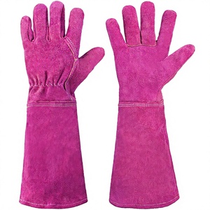 Reinforced Palm Cow Split Leather <b>Long</b> Welding Working <b>Gloves</b> - Product Image 1