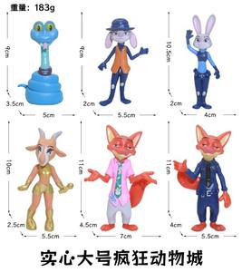Figuras de la Serie Animal City de <span class=keywords><strong>Crazy</strong></span> <span class=keywords><strong>Burger</strong></span>, Nick Fox, Conejita Judy, Modelo de Juguete, Adorno para Coche, Regalo - Product Image 6