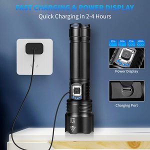 Haute Lumens Led Logo Tactique Lampe de Poche Flash Personnalisé Lumière Torche Lumière avec Chargeur Magnétique - Product Image 3