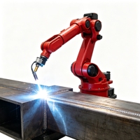 Sistema de Robot de Soldadura Láser Industrial de 6 Ejes, Alta Repetibilidad, Compatible con Posicionadores y Rieles Lineales