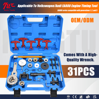 Kit d'outils de calage moteur en acier 31 pièces avec clé améliorée pour voitures Audi EA888 VW VAG 2006-2018, arbre à cames et vilebrequin 1.8T 2.0T