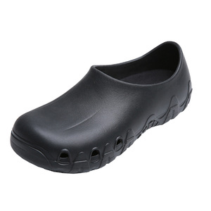 Zapatos de Chef Antideslizantes, Impermeables, Resistentes al Aceite, Transpirables, con Suela Hueca, Unisex, para Adultos, Color Negro - Product Image 1