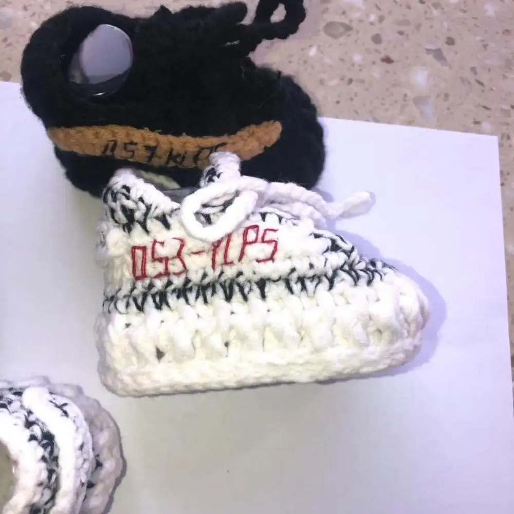 Crochet Booties for Baby Newborn Footwear Sneakers Handmade Crochet Baby Shoes