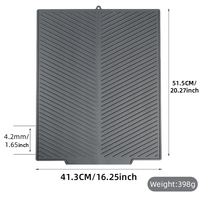 Tapis de drainage carré en silicone pour sécher la vaisselle, usage domestique et en cuisine, tailles et couleurs personnalisables