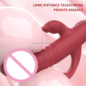 Vibrateur culotte en silicone haute vitesse <span class=keywords><strong>à</strong></span> 12 fréquences <span class=keywords><strong>pour</strong></span> femmes, stimulateur clitoridien et point G, godemiché télescopique type lapin - Product Image 5