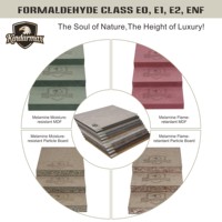 Panneau MDF mélaminé aspect marbre de qualité supérieure 4x8 1220x2440mm, grain de pierre, ignifuge et résistant à l'humidité pour mur de cuisine