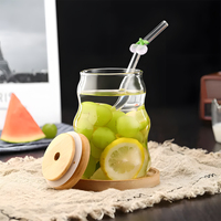 Pailles en verre décoratives de fruits de qualité alimentaire sans BPA (en vrac)-parfaites pour les tasses de lait et de café | Fournisseur chinois