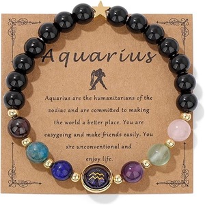 Pulsera de Constelación con Cuentas de Fluorita <span class=keywords><strong>y</strong></span> Ojo de Tigre de Diseño Original, Regalo Unisex para <span class=keywords><strong>Aries</strong></span> - Product Image 6