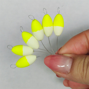 Flotteurs de pêche ovales en mousse EPS, entièrement verts et moitié jaunes, pour la pêche en mer de <span class=keywords><strong>nuit</strong></span> - Product Image 2