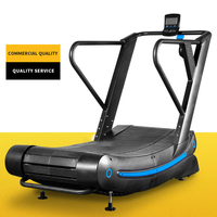 Caminadora Mecánica Profesional Mini Autopropulsada con Pantalla LED, Ecológica y Curva para Gimnasio