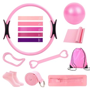 Set de Pilates de 13 Piezas, Kit Completo para Casa o Estudio, <span class=keywords><strong>con</strong></span> Bandas de Resistencia, Anillo, Pelota y Guía de <span class=keywords><strong>Ejercicios</strong></span> - Product Image 4