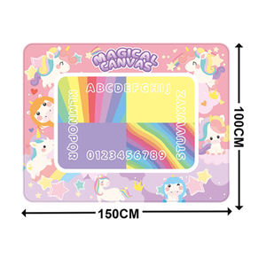 แผ่นรองวาดน้ำไดโนเสาร์ DIY ขนาด 150x100 ซม. ไม่เลอะเทอะ แผ่นวาดภาพระบายสี ของเล่นเสริมพัฒนาการสำหรับเด็ก ของขวัญสร้างสรรค์ - Product Image 5