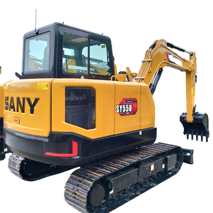 Mini-excavatrice sur chenilles SANY SY55U d'occasion, prix bas, livraison gratuite, nouveau modèle, hydraulique, agricole - Product Image 1