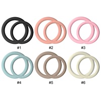 Anneau de puissance en silicone Pilates Circle Dumbbell 5lbs pour l'entraînement musculaire, accessoire de barre de musculation, durable pour un usage domestique