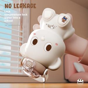 กระติกน้ำสุญญากาศสแตนเลส 316 ขนาดใหญ่ 450 มล. พร้อมสายสะพาย ลายการ์ตูน สำหรับนักเรียน พกพาสะดวก เหมาะสำหรับเด็ก - Product Image 3