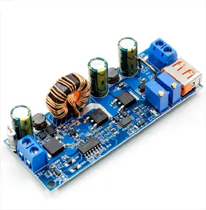 ZK-S4 DC-DC 2V-24V untuk 3V-30V 80W USB Langkah UP Power Supply Modul Adjustable Boost Konverter Tegangan 4A