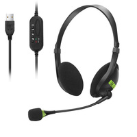 Nouveau casque Usb avec Microphone rotatif pour Pc 3.5mm casque professionnel pour Center d'appels