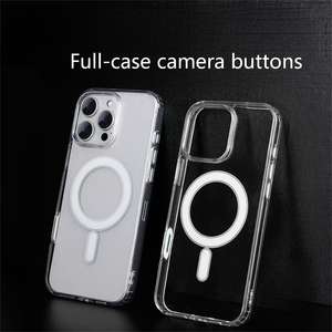 Funda magnética transparente y a prueba de golpes para iPhone 16, con botón táctil dinámico para la cámara del Apple 17 Pro Max - Product Image 4