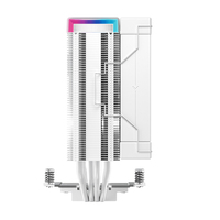 DeepCool AK400 DIGITAL WH CPU Air Cooler for Intel LGA1700 1200 115X and AMD AM5 AM4 with Status Display White