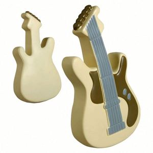 Balle anti-stress en mousse PU en forme de guitare avec logo imprimé, jouet à presser - Product Image 2