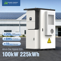 Armoire de batterie refroidie par air JApower 100kW 225kWh IP55 haute tension LiFePO4 pour onduleur hybride Deye Stockage d'énergie commercial