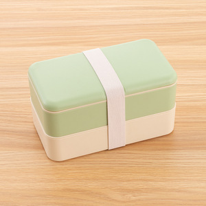 Bencircle A07 Compact Heated Microwavable Dual-Tier BPA Free Eco-Friendly Food Grade Plastic <b>Lunch</b> <b>Box</b> with Leakproof Lid - Product Image 4