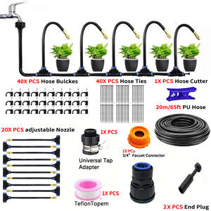 Temporizador Automático de Riego para Jardín con Manguera de PU de 15m, 30 Conectores y Lazos, Capacidad de 0-30L para Riego de Jardín Exterior - Product Image 3