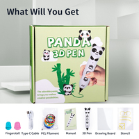 Stylo d'impression 3D personnalisé, design panda, dessin éducatif, doodler, stylo d'art 3D, jouet créatif pour enfants, garçons et filles