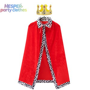 Conjunto de Disfraces de Rey y Reina HESPER con Corona y Capa Real para Actuaciones Infantiles y Disfraces de Halloween - Product Image 1