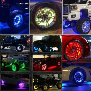 Kit de 4/6/8/10/12/16/20 éclairages LED RGBW multicolores 57 LED pour camion tout-terrain, éclairage d'ambiance pour <span class=keywords><strong>remorque</strong></span>, télécommande <span class=keywords><strong>Bluetooth</strong></span> - Product Image 2
